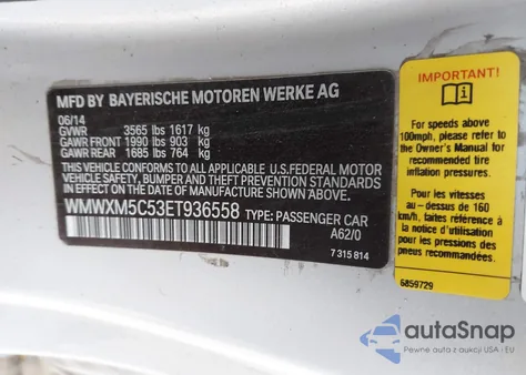 2014 Mini Hardtop Cooper из США, поврежденный, VIN WMWXM5C53ET936558